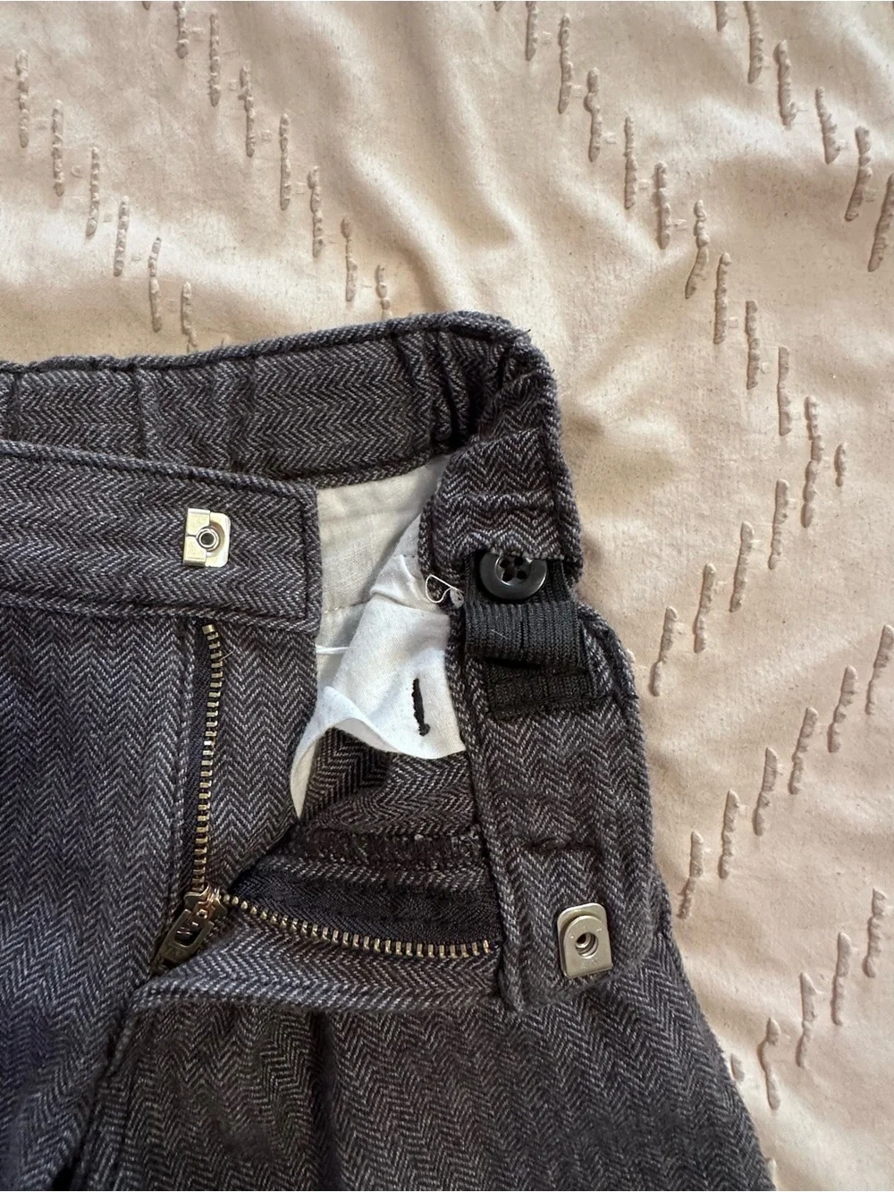 Gymboree Gray Herringbone Toddler Pants
